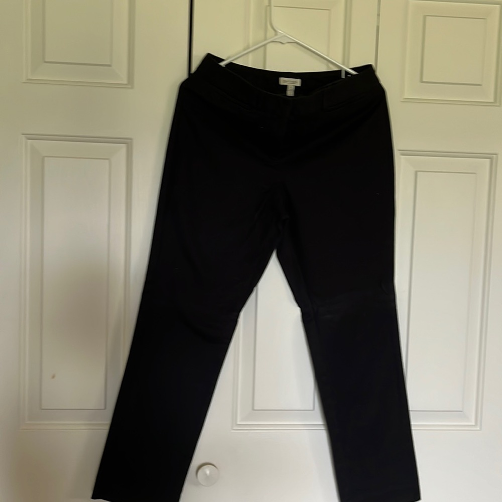 Madison black crop dress pants